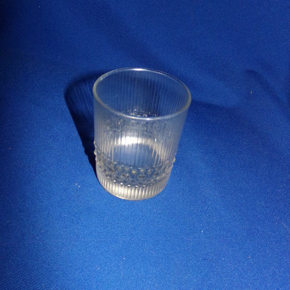 Vintage Drinking Glass Tumbler Cup w/ "Raindrop" Design - Picture 4 of 6